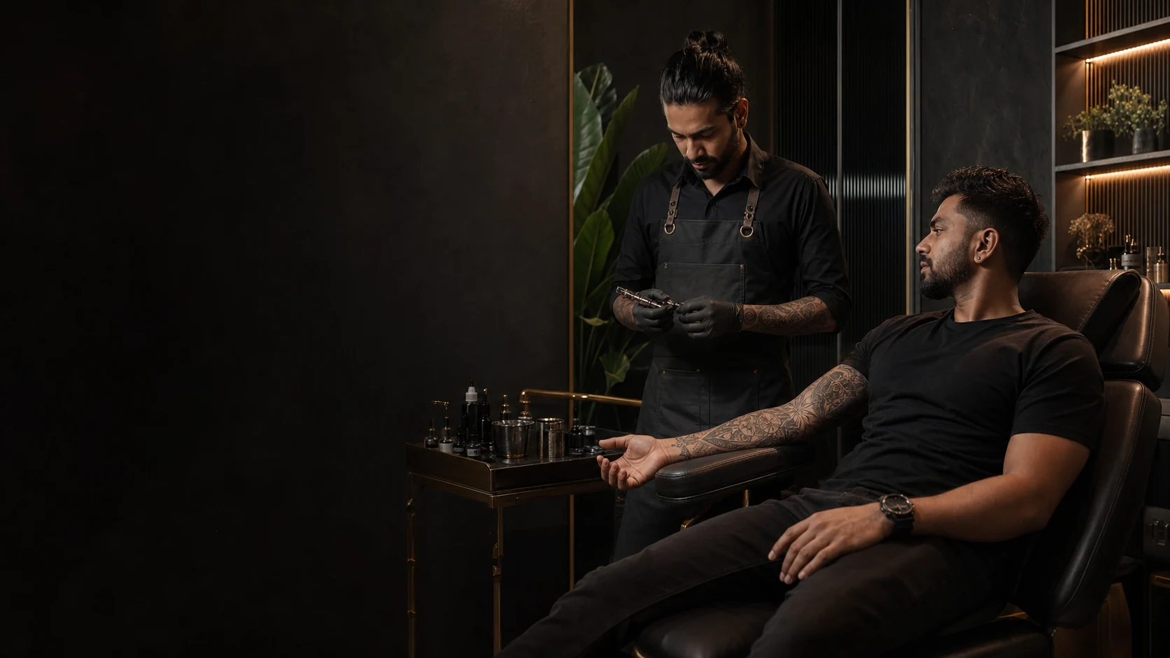 Luxury private tattoo session at Ink Balance Tattoos Studio